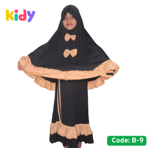 Dubai Cherry Fabric Borka Set,(code: B-9)