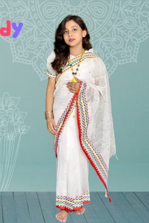 BS-10 বেবি রেডি হাফ সিল্ক শাড়ি