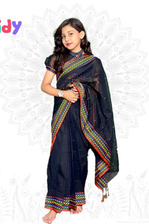 BS-01/BS-19 বেবি রেডি হাফ সিল্ক শাড়ি